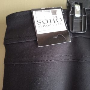 Soho Apparel Black Cropped Pants